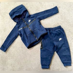 Toddler Nike Sportswear Tech Fleece Full-zip Hoodie Set - Size 18MO